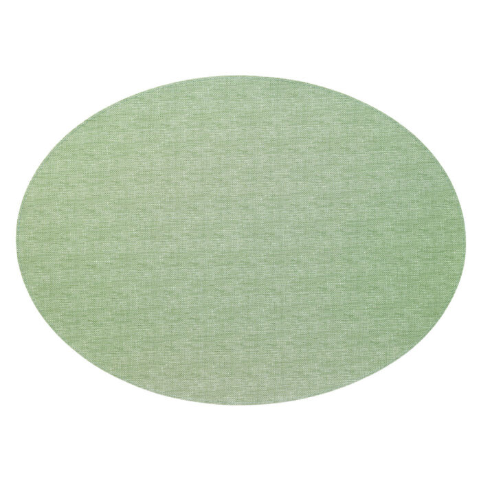 reverse side of placemat, green color